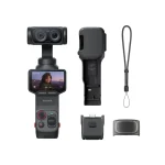 دوربین جیبی دو لنزی Insta360 Luna Ultra به همراه کاور محافظ، دستگیره و بند مچ بسته Standard Bundle