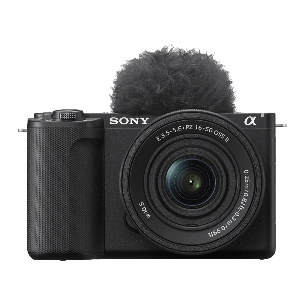 sony-zv-e10-ii-16-50-kit-01-front دوربین سونی ZV-E10 II کیت با لنز ۱۶-۵۰ — نمای اصلی با لنز کیت