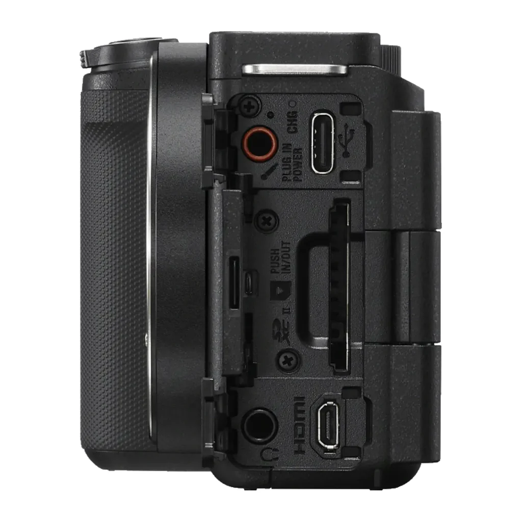 کیت دوربین سونی ZV-E10 II Sony با لنز 16-50mm F3.5-5.6 OSS II 2 دوربین سونی ZV-E10 II کیت با لنز ۱۶-۵۰ — درگاهها و اتصالات