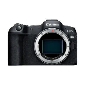 دوربین بدون آینه فول فریم کانن Canon EOS R8 بدنه — نمای جلو با مانت RF