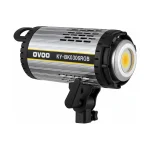 نمای جانبی نور ثابت RGB اوو OVOO KY-BK0306RGB با بدنه نقرهای و مشکی