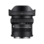 نمای سهرخ لنز واید سیگما 10-18mm F2.8 DC DN با هود و حلقه زوم مدرج