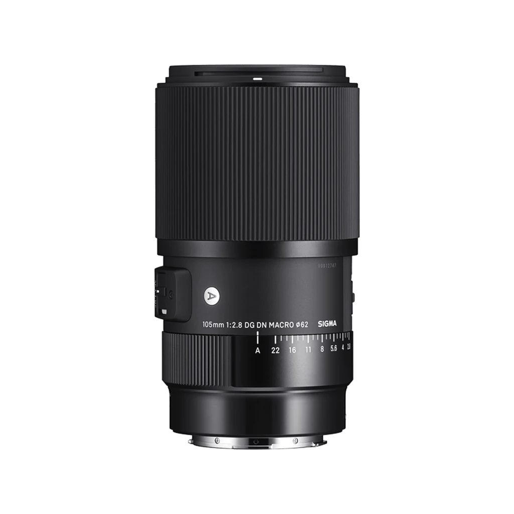 لنز سیگما Sigma 105mm F2.8 DG DN MACRO مانت Sony E 1 بدنه لنز ماکرو سیگما 105mm F2.8 DG DN Art مانت سونی E با حلقه دیافراگم مدرج و کلیدهای روی بدنه