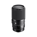 نمای سهرخ لنز ماکرو سیگما 105mm F2.8 DG DN Art با عدسی جلویی و دهانه ۶۲ میلیمتری