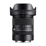 لنز سیگما 18-50mm f/2.8 DC DN Contemporary مانت سونی E با هود گلبرگی نصبشده
