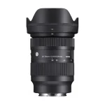 لنز سیگما 28-70mm F2.8 DG DN مانت سونی E با هود گلبرگی نصبشده