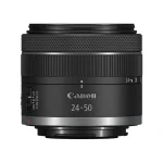 لنز کانن Canon RF 24-50mm F4.5-6.3 IS STM از نمای کنار در حالت جمع‌شده