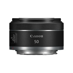 لنز کانن Canon RF 50mm F1.8 STM از نمای کنار