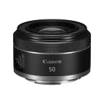 نمای بالا و جلوی لنز کانن Canon RF 50mm F1.8 STM
