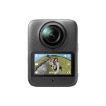 نمای جلوی دوربین ۳۶۰ درجه DJI Osmo 360 II مدل Standard Combo با لنز و نمایشگر