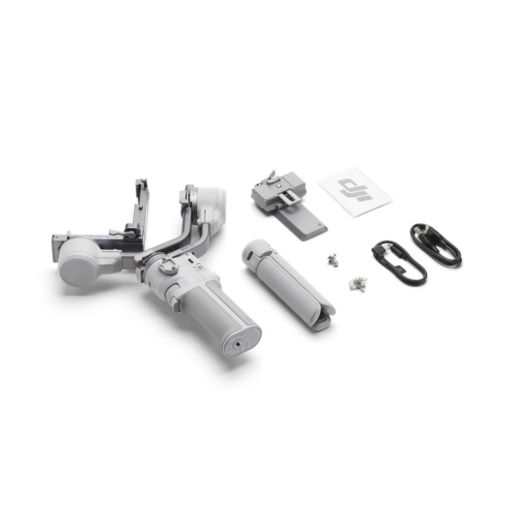 گیمبال دوربین دی جی آی رونین DJI RS 4 Mini 3 اقلام داخل بسته پایه گیمبال DJI RS 4 Mini