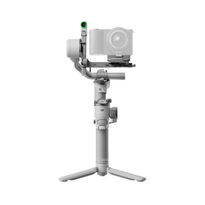 نمای روبه‌رو گیمبال DJI RS 4 Mini Combo و ماژول ردیابی