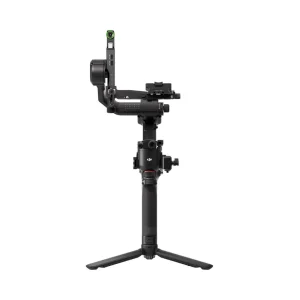 نمای روبه‌رو گیمبال DJI RS 5 کمبو و سه‌پایه سریع‌بازشو