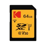 کارت حافظه SD کداک Ultra Performance ظرفیت 64 گیگابایت نمای روبه‌رو