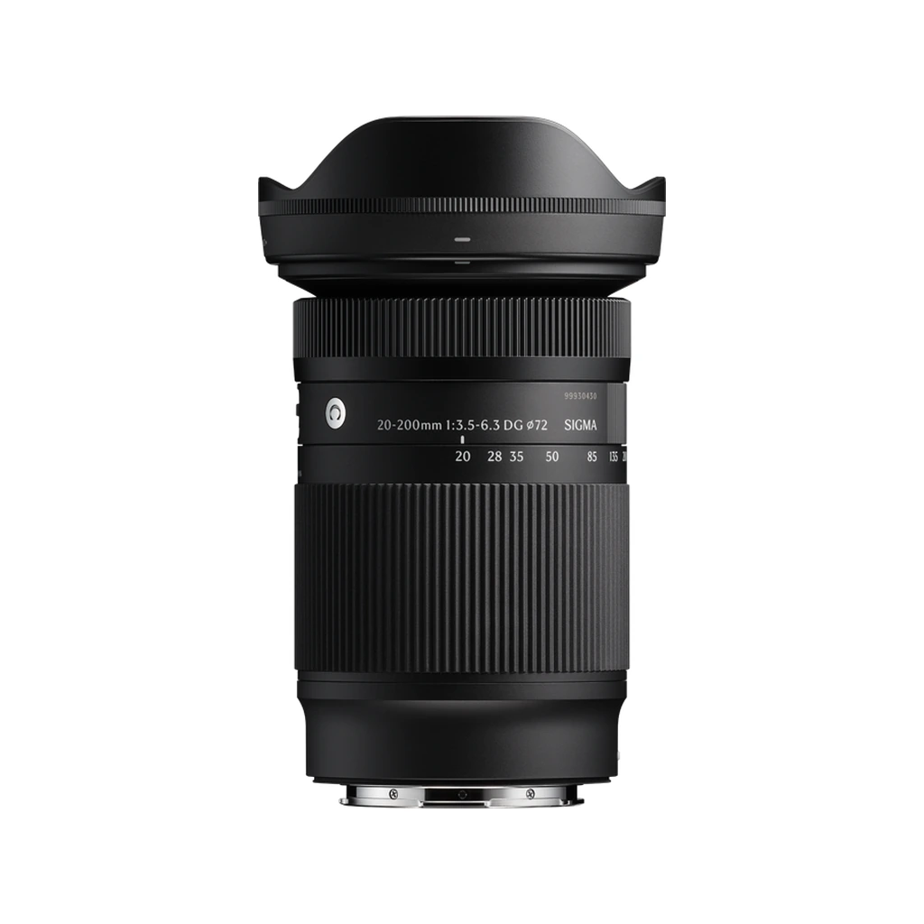 sigma-20-200mm-f3-5-6-3-dg-c-01-hero لنز زوم سیگما 20-200mm F3.5-6.3 DG Contemporary مانت Sony E با هود