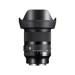لنز سیگما 20mm F1.4 DG DN Art مانت Sony E با هود گلبرگی