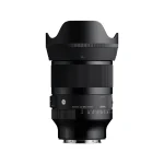 لنز سیگما 35mm F1.2 DG II Art مانت Sony E با هود پاپتی نصبشده